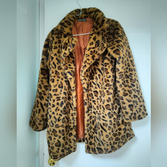 Faux leopard jacket shein - Picture 2 of 3